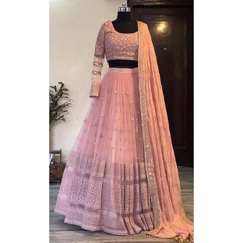 Pink color latest designer lehenga choli