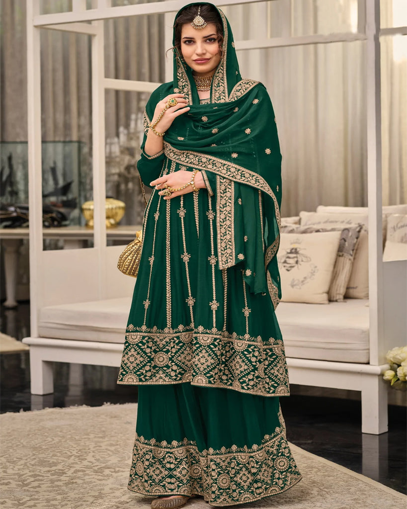 Heavy Pakistani Style Sharara Suit - Buy Now – krazy kolours