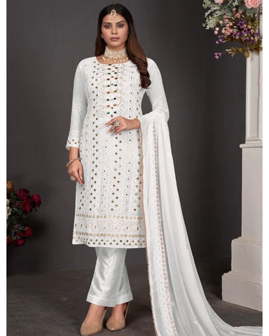 Blue Color Cotton Churidar Salwar Suit – Sulbha Fashions