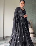 Black Color Sequence Designer lehenga Choli