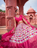 Pink Color Designer Printed Lehenga Choli