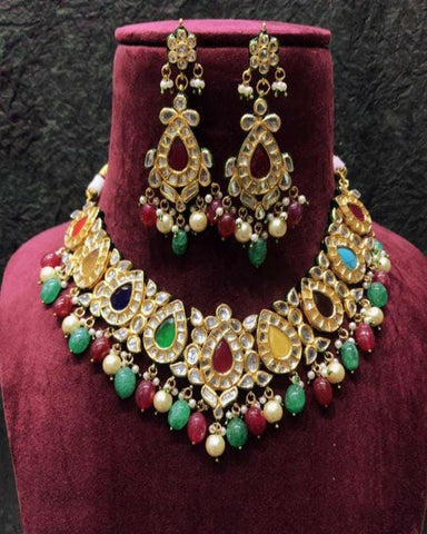 Gorgeous High Quality Kundan with Back Meenakari