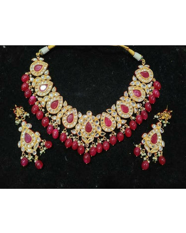 High Quality Kundan with Back Meenakari Set