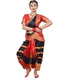 Black and Red Color Bharatanatyam Costume