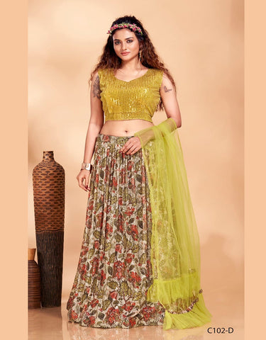 Light Yellow Designer Lehenga Choli