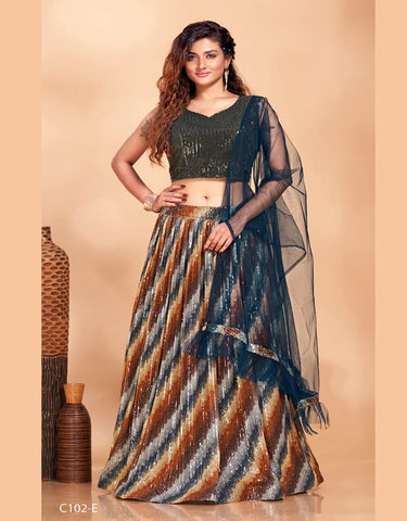 Blue Designer Lehenga Choli