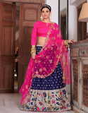 Pink &Yellow Designer Lehenga Choli