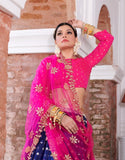 Pink &Yellow Designer Lehenga Choli