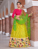 Yellow & Green Designer Lehenga Choli