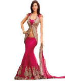 Pink Lehnga With Coat