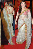 Rani Mukherji White Net With Red Blouse Saree