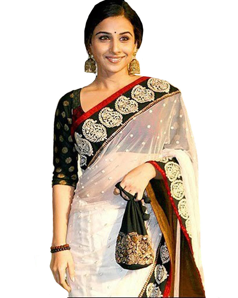 Vidya Balan's black chiffon saree comes with a stylish twist. We love it -  India Today