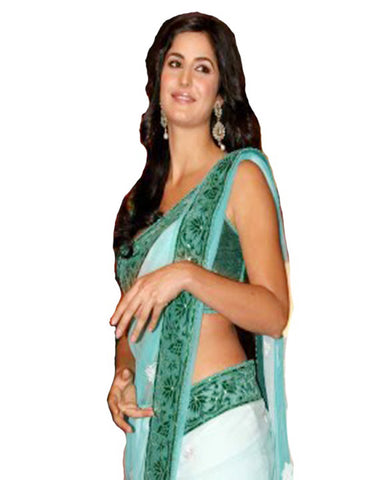 Katrina Green Saree
