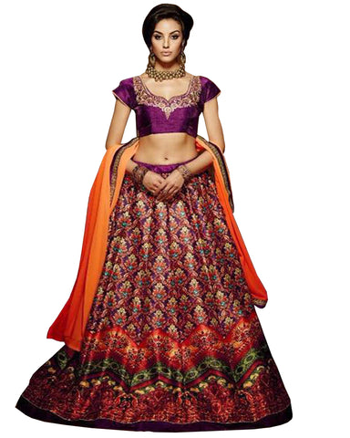 Designer Purple Color Lehenga Choli