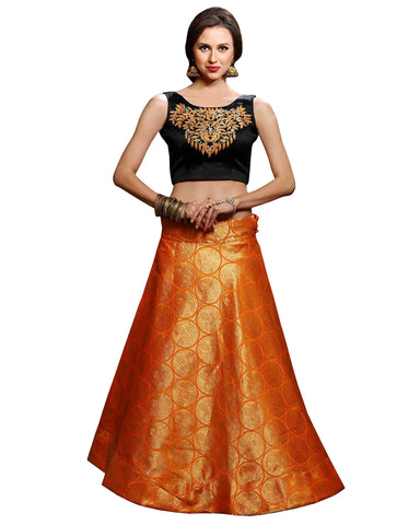 Designer Orange Color Lehenga Choli