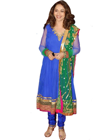 Madhuri Blue Anarkali
