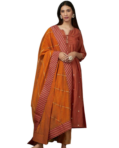 Organe Gotta Embroidered Cotton Kurta
