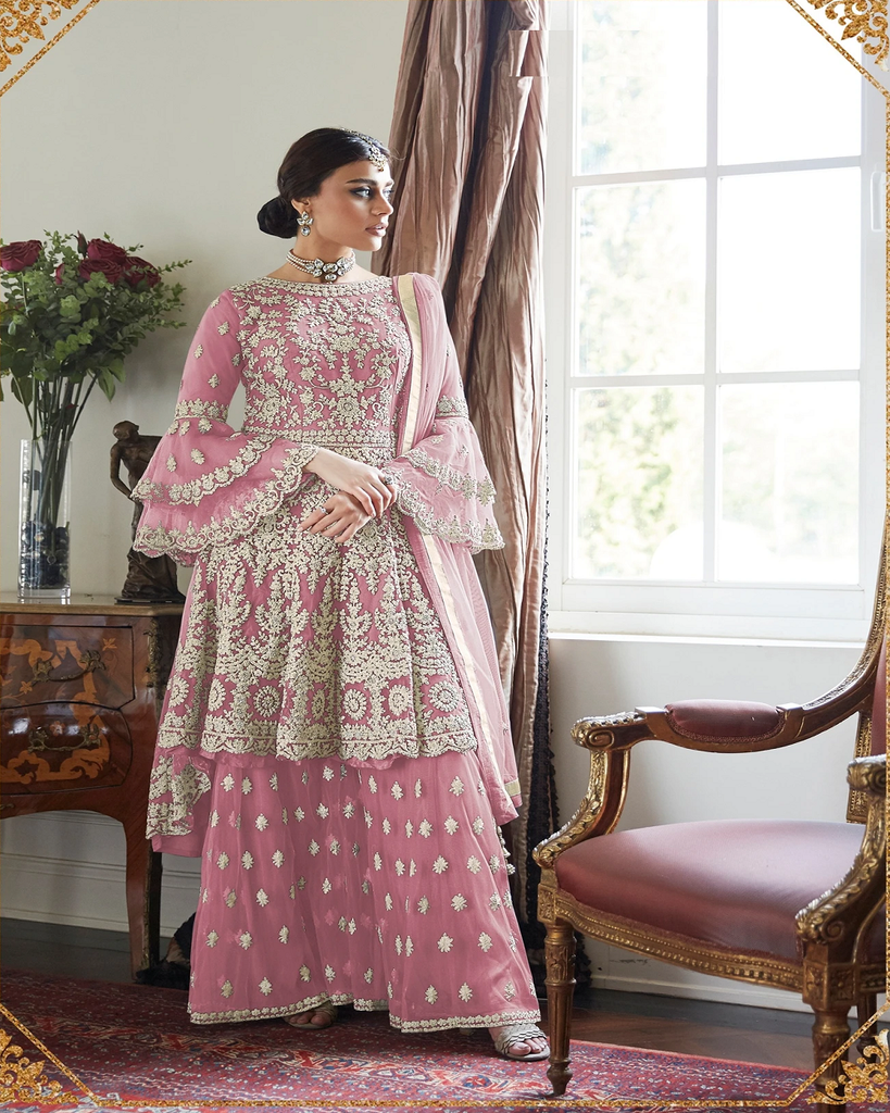 Beautiful Eid Special Designer Outfits Indian Heavy Salwar Kameez Plazzo  Dresses | eBay
