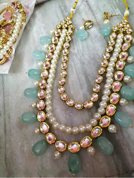 Gorgeous High Quality Necklace with Back Meenakari