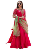 Pink Color Pure Soft Silk Gown
