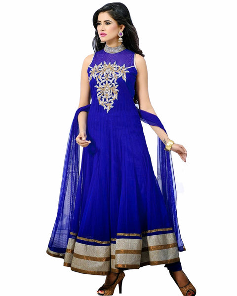 Designer Royal Blue Anarkali Suit