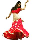 Dandiya Navratri Red Color Chiffon Gota Chaniya Choli