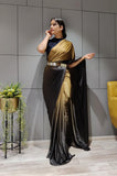 Gorgeous Heavy Lycra Padding Ready To Wear Saree with Blouse and Metal Belt