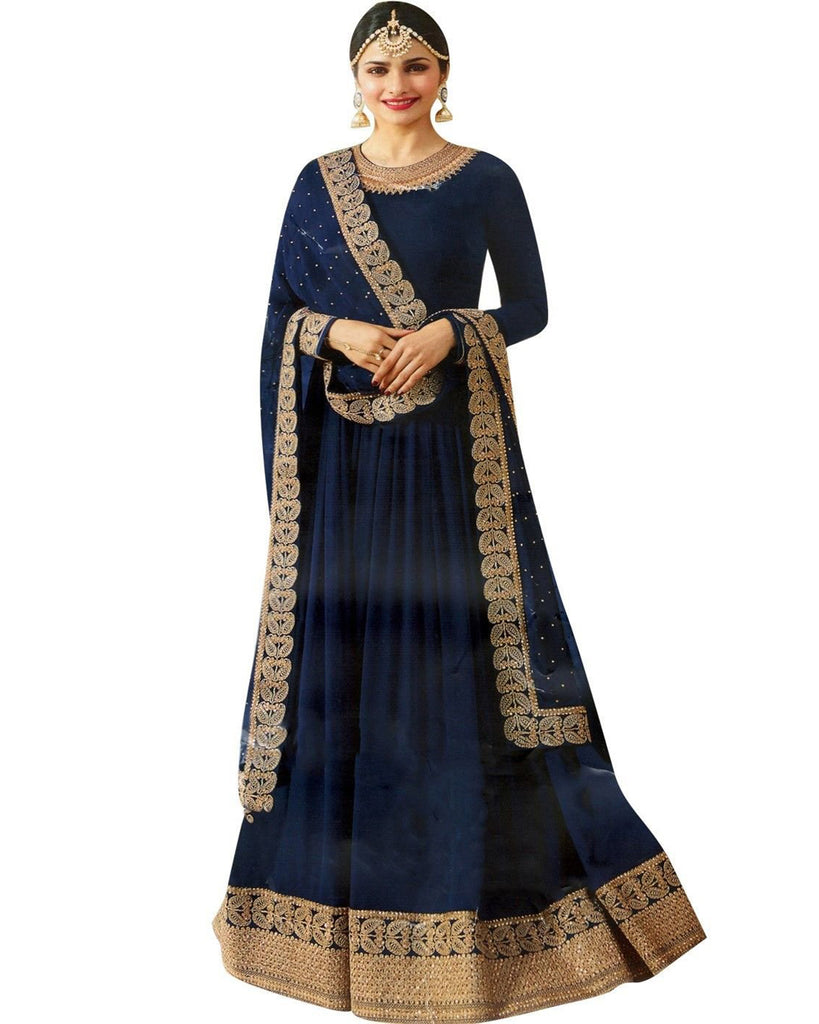 Buy Anarkali Gown Purple Plain Anarkali Suits Online for Women in USA