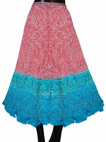 Pink Rajasthani Traditional Skirt