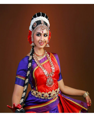 Buy GREEN PURPLE 32 Inch Pant Length Bharatanatyam Copper Zari Dance Costume  Art Silk Dharmavaram Kanchi Classical Dance Jewelry Online in India - Etsy