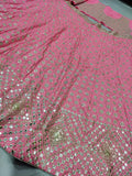 Pink color fancy designer lehenga choli for wedding