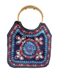 Multy Color Blue wooded Bag