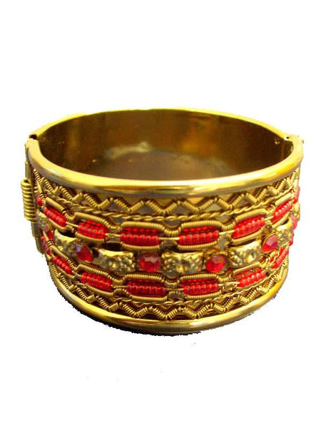 Golden & Red Designer Bracelet