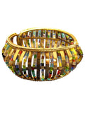 Golden & Multy Color Crystal Stones Bracelet