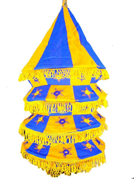 Blue & Yellow Lampshades