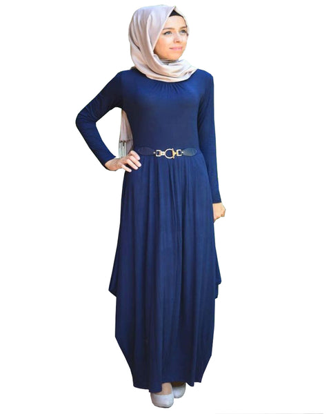 Navy Blue Color Islamic kaftan