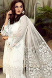 Beautiful White Color Georgette Salwar Suit for Special Occasion with Net Dupatta