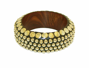 Golden Wooden Bracelets