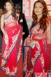 Aishwarya Rose Pink Net Saree