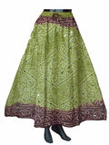 Green Bandhej Skirt