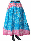Bandhej Syan Color Skirt
