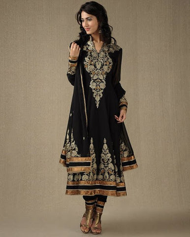 Black shine Salwar Suit