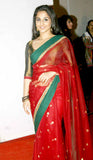 Red Vidya balan saree