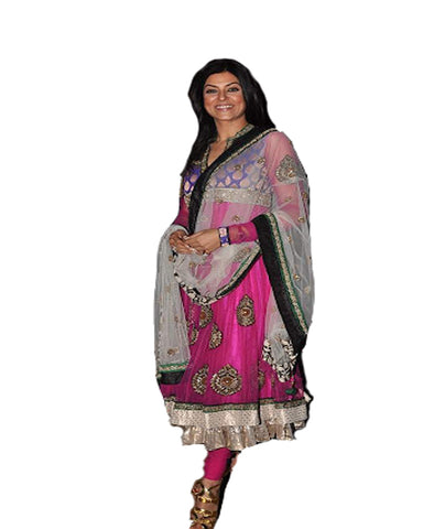 Sushmita Sen Brocade Yoke Churidar Suits