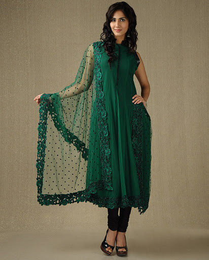 Bottle Green Churidar Suit Sulbha Fashions Bottle Green Churidar Suit Sulbha Fashions
