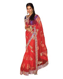 Sophie Chaudhary Red Soft Net Saree
