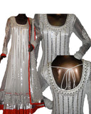 Twinkling White Sequin Embroidered Anarkali