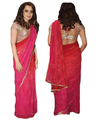 Kangna Ranaut Pink Hot Saree