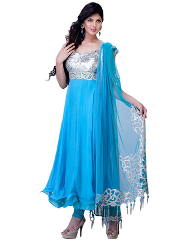 Light Blue Churidar Suit