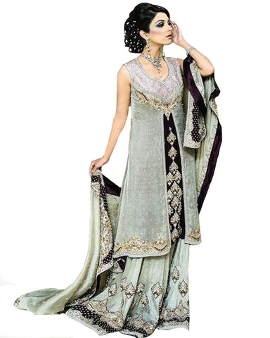 Grey Bollywood Lehnga